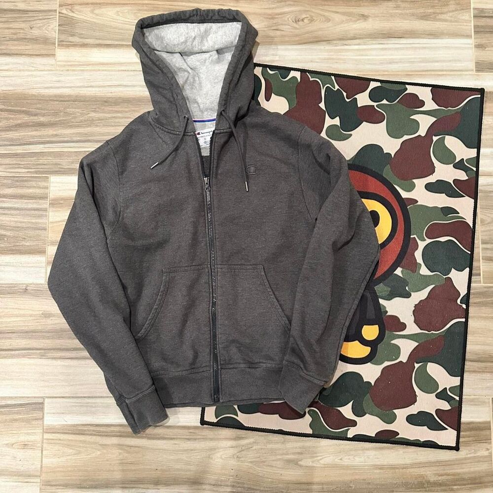 Grey Champion zip-up hoodie